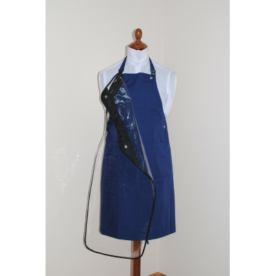 Фартук мастера и парикмахера ТиСи с защитной накидкой синий Фартук мастера и парикмахера ТиСи с защитной накидкой синий