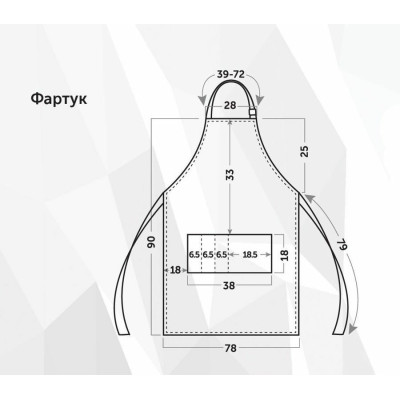 Фартук мастера и парикмахера ТиСи синий Фартук мастера и парикмахера ТиСи синий
