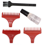 Набор насадок Wahl 3072-016 для триммера Detailer Wide, Cordless Detailer Li, 1,5, 3, 4,5 мм, красный