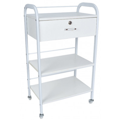Косметологическая (парикмахерская) тележка 803 на замке Косметологическая (парикмахерская) тележка 803 на замке
