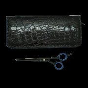 Ножницы парикмахерские черные прямые 6 дюймов AQK6-60B