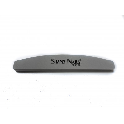 Пилка для ногтей 100/180 Simply Nails серая Пилка для ногтей 100/180 Simply Nails серая