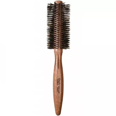 Щетка из красного дерева Tek с усиленной щетиной кабана, круглая Щетка из красного дерева Tek с усиленной щетиной кабана, круглая