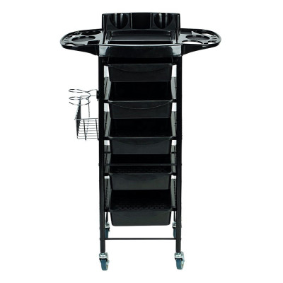 Парикмахерская тележка B8 (одна боковая корзина) Парикмахерская тележка B8 (одна боковая корзина)