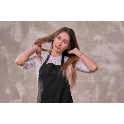 Фартук мастера и парикмахера Медея черный Фартук мастера и парикмахера Медея черный