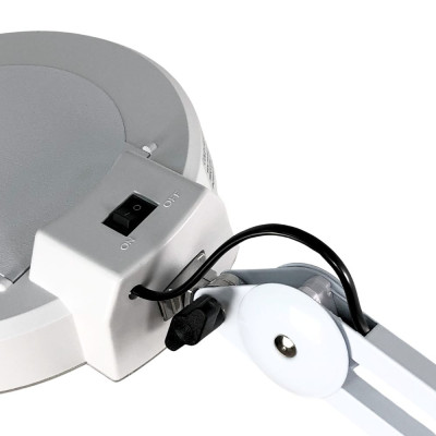 Лампа с увеличительным стеклом светодиодная на штативе напольная на колесиках Лампа с увеличительным стеклом светодиодная на штативе напольная на колесиках