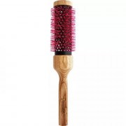 Щетка Tek с квадратной деревянной ручкой для волос Ceramik Antibacteric Oxy, круглая