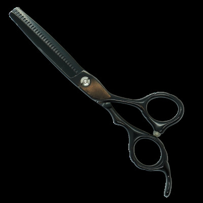 Ножницы парикмахерские черные филировочные 6 дюймов AQW2-630 Ножницы парикмахерские черные филировочные 6 дюймов AQW2-630