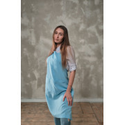 Фартук габардин голубой