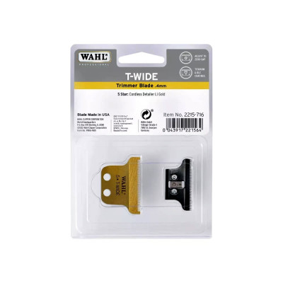 Ножевой блок Wahl Detailer Gold T-Wide Blade 2215-716 Ножевой блок Wahl Detailer Gold T-Wide Blade 2215-716