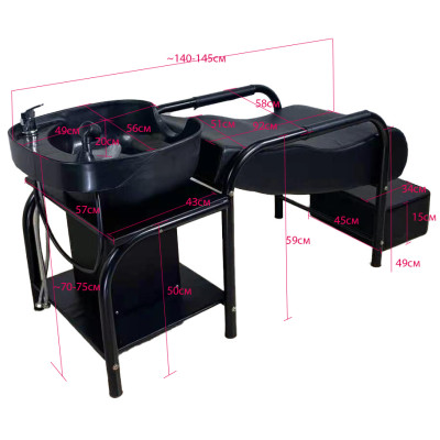 Парикмахерская мойка с креслом 9628 с пластиковой раковиной Парикмахерская мойка с креслом 9628 с пластиковой раковиной