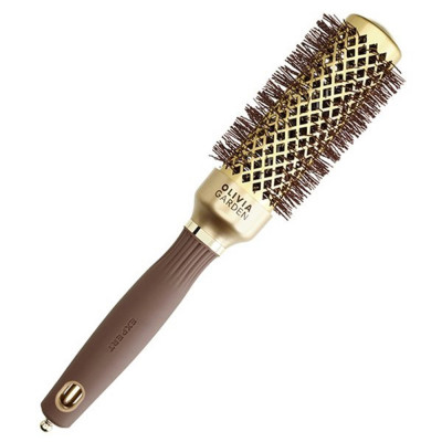 Термобрашинг для укладки волос Olivia Garden EXPERT BLOWOUT SHINE Wavy Bristles Gold&Brown Термобрашинг для укладки волос Olivia Garden EXPERT BLOWOUT SHINE Wavy Bristles Gold&Brown