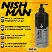 Крем-одеколон после бритья NISHMAN 5 INVISIBLE TOUCH 200 мл
