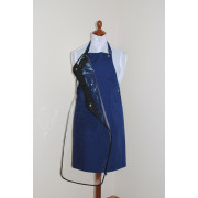 Фартук мастера и парикмахера ТиСи с защитной накидкой синий