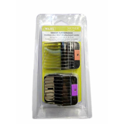 Набор металлических насадок Wahl 6/10/13 мм 1247-7445 к машинкам с ножами А5 Набор металлических насадок Wahl 6/10/13 мм 1247-7445 к машинкам с ножами А5
