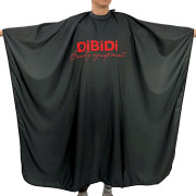 Пеньюар парикмахерский DiBiDi WM1045 с силиконовым воротником, черный