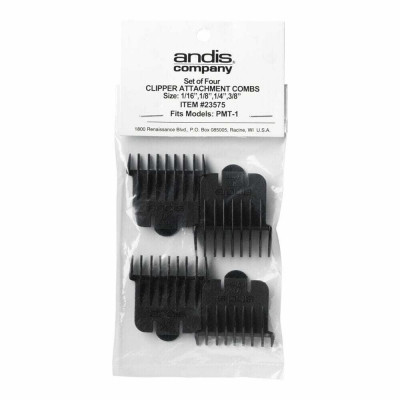 Набор насадок Andis 23575 для RT-1, D4-D (T-нож), 4 насадки: 1,5мм, 3мм, 6мм, 10 мм Набор насадок Andis 23575 для RT-1, D4-D (T-нож), 4 насадки: 1,5мм, 3мм, 6мм, 10 мм