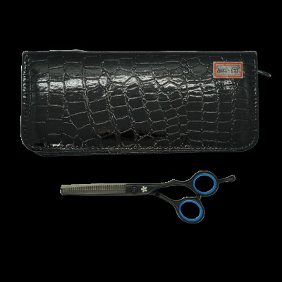 Ножницы филировочные парикмахерские черные 6 дюймов AQK6-635B Ножницы филировочные парикмахерские черные 6 дюймов AQK6-635B