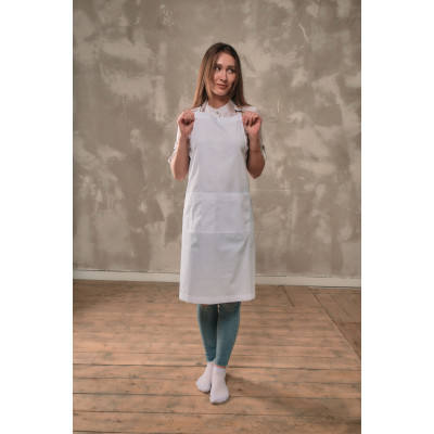Фартук мастера и парикмахера Медея белый Фартук мастера и парикмахера Медея белый