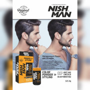 Пудра для укладки волос NISHMAN CP1 20 гр, чёрная