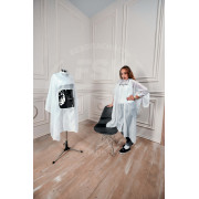 Пеньюар Оксфорд белый с окошком для смартфона