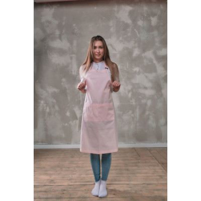 Фартук мастера и парикмахера Медея розовый Фартук мастера и парикмахера Медея розовый