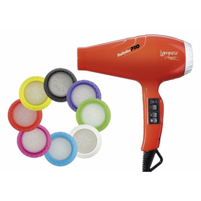 Фен BaByliss PRO Luminoso Arancio Ionic BAB6350IOE 2100W Фен BaByliss PRO Luminoso Arancio Ionic BAB6350IOE 2100W