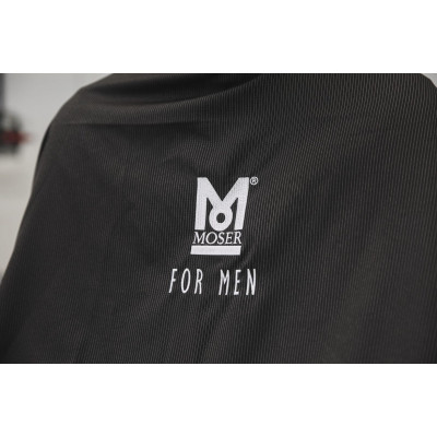 Пеньюар для парикмахеров Moser Pinstripe Cape Black 0092-0145 Пеньюар для парикмахеров Moser Pinstripe Cape Black 0092-0145