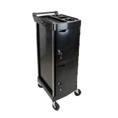 Парикмахерская тележка D01 с дверцами на замке с ключом Парикмахерская тележка D01 с дверцами на замке с ключом