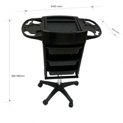 Парикмахерская тележка С8 с боковыми корзинами Парикмахерская тележка С8 с боковыми корзинами