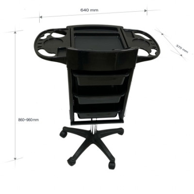 Парикмахерская тележка С8 с боковыми корзинами Парикмахерская тележка С8 с боковыми корзинами