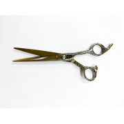 Прямые парикмахерские ножницы для стрижки SHENMEI 15см(6") лезвие 75 мм, 47-49 HRC