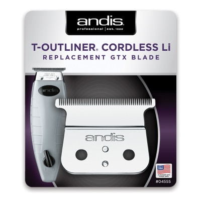Нож окантовочный Andis Cordless T-Outliner Li 04555 с глубокими зубцами, 0,1 мм для 74005 Нож окантовочный Andis Cordless T-Outliner Li 04555 с глубокими зубцами, 0,1 мм для 74005