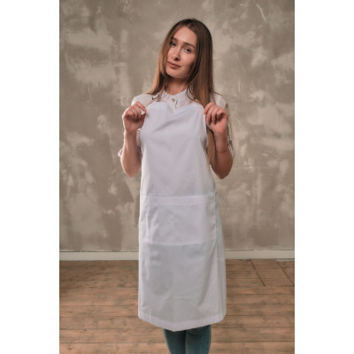 Фартук мастера и парикмахера Медея белый Фартук мастера и парикмахера Медея белый