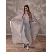 Пеньюар Оксфорд длинный серый