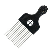 Расческа афропик с металлическими зубцами 2970