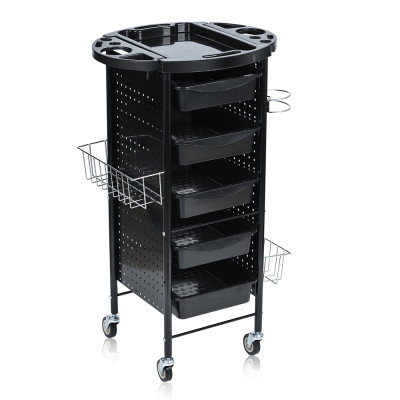 Парикмахерская тележка с двумя боковыми корзинами B6 Парикмахерская тележка с двумя боковыми корзинами B6