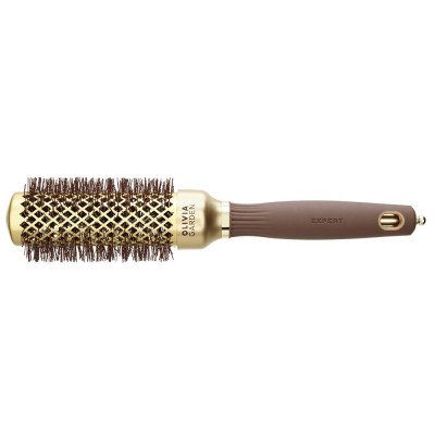 Термобрашинг для укладки волос Olivia Garden EXPERT BLOWOUT SHINE Wavy Bristles Gold&Brown Термобрашинг для укладки волос Olivia Garden EXPERT BLOWOUT SHINE Wavy Bristles Gold&Brown