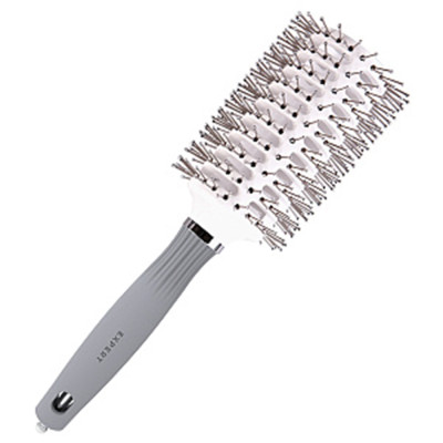 Брашинг нейлон для укладки волос Olivia Garden EXPERT BLOWOUT VENT Double Bristles White&Grey Брашинг нейлон для укладки волос Olivia Garden EXPERT BLOWOUT VENT Double Bristles White&Grey