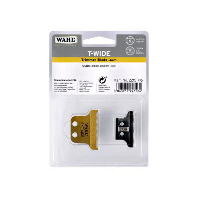 Ножевой блок Wahl Detailer Gold T-Wide Blade 2215-716 Ножевой блок Wahl Detailer Gold T-Wide Blade 2215-716