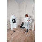 Пеньюар Оксфорд белый с окошком для смартфона