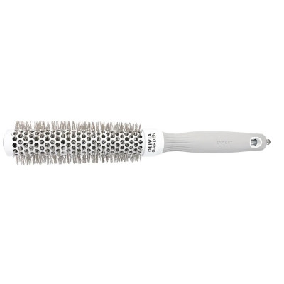 Термобрашинг для укладки волос Olivia Garden EXPERT BLOWOUT SPEED XL Wavy Bristles White&Grey Термобрашинг для укладки волос Olivia Garden EXPERT BLOWOUT SPEED XL Wavy Bristles White&Grey