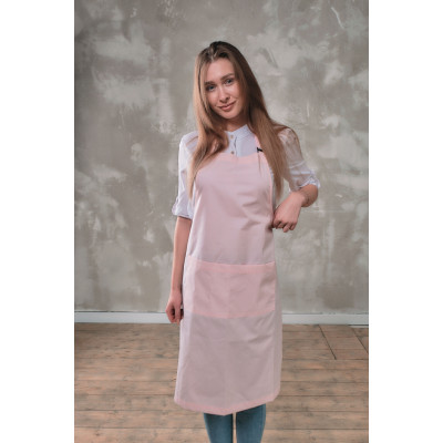 Фартук мастера и парикмахера Медея розовый Фартук мастера и парикмахера Медея розовый