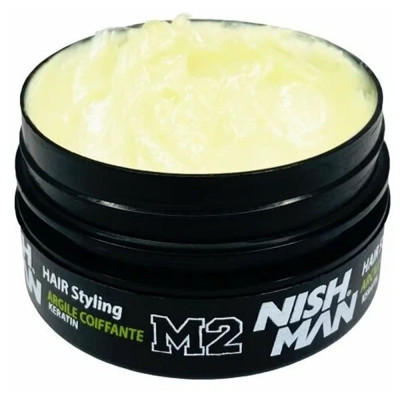 Матовая глина для укладки волос NISHMAN M2 Matte Clay 100 мл Матовая глина для укладки волос NISHMAN M2 Matte Clay 100 мл