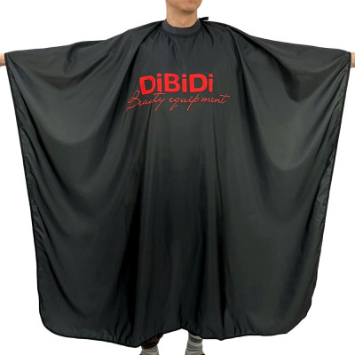 Пеньюар парикмахерский DiBiDi WM1045 с силиконовым воротником, черный Пеньюар парикмахерский DiBiDi WM1045 с силиконовым воротником, черный
