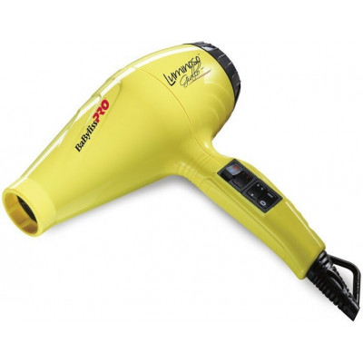 Фен BaByliss PRO Luminoso Giallo Ionic BAB6350IYE 2100W Фен BaByliss PRO Luminoso Giallo Ionic BAB6350IYE 2100W
