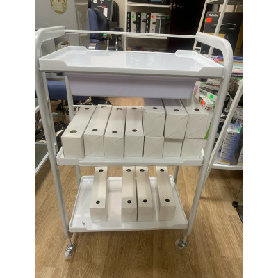 Тележка-столик косметолога 928-A с выдвижным ящиком Тележка-столик косметолога 928-A с выдвижным ящиком