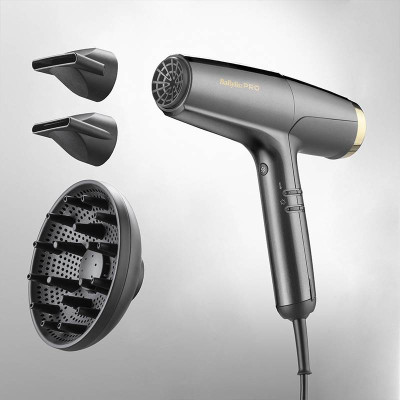Профессиональный фен BaByliss PRO BAB8550E Falco Grey&Gold Профессиональный фен BaByliss PRO BAB8550E Falco Grey&Gold