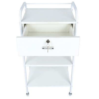 Косметологическая (парикмахерская) тележка 803 на замке Косметологическая (парикмахерская) тележка 803 на замке