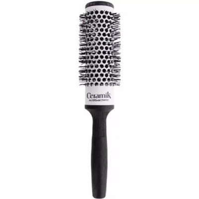 Щетка для волос Tek с серой щетиной Ceramik Antibacteric, круглая Щетка для волос Tek с серой щетиной Ceramik Antibacteric, круглая